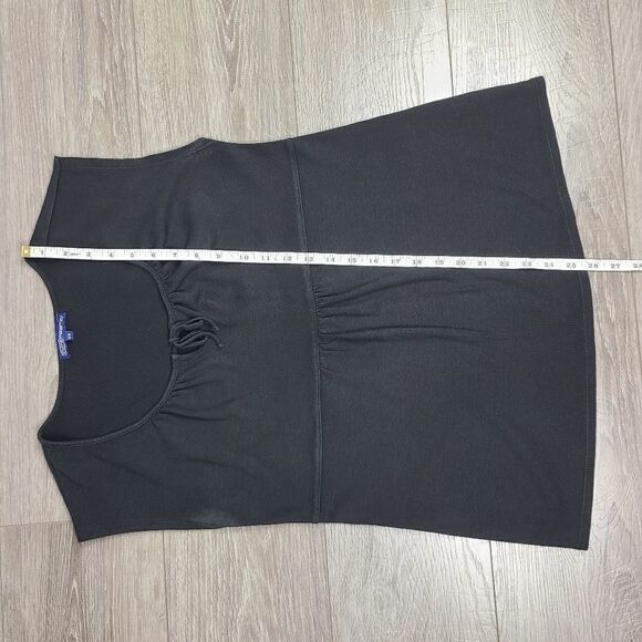 Thyme Maternity Black Scoop Neck Sleeveless T-Shirt Medium - Picture 11 of 13